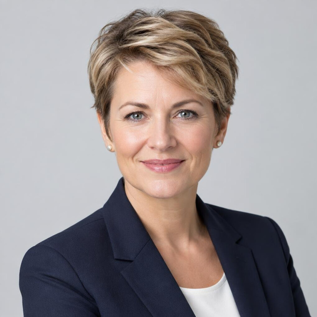 Portrait of European woman coach